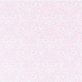Dollhouse Miniature Wallpaper: Acorns, Pink On White